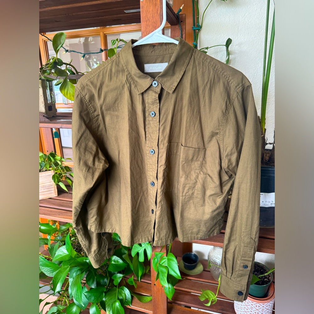 Everlane Silky Cotton Way-Short Shirt
